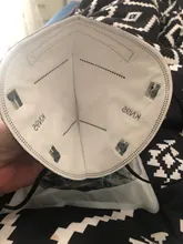 Mascarilla FFP2 KN95 para adultos, máscara negra cara con 5 capas de filtro, transpirable, antipolvo, sin grafeno, 50-200 Uds.