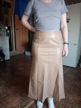 Robe Skirts Female High-Waist Plus-Size Women's Fashion A-Line Casual ZANZEA Solid Spring