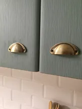 Shell-Pull-Handles Furniture-Knobs Cabinet-Door-Handle Drawer Cupboard Metal KAK Kitchen