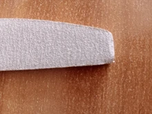 Lima de uñas en forma de media luna, pulidor lavable, lijar y pulir, pedicura, herramientas de arte de uñas, 1 ud.