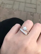 Anillos de plata de ley 925 con flores frescas, temperamento con personalidad, regalo literario, moda coreana, apertura de tamaño variable, SRI172