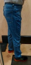 Pantalones vaqueros delgados de algodón para hombre, Jeans holgados de cintura alta, color azul, informales, lavados, 100% verano, novedad de 2019