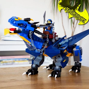 

Ninja Stormbringer Dragon In Stock Model 10936 493Pcs Building Blocks Bricks Toys Compatible with 70652 06080 31151 1104 1129