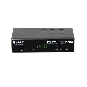 

Digital terrestrial receiver D-COLOR dc1502hd (DVB-T2, RCA, HDMI, USB)
