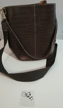 Ansloth-Bolso cruzado de cocodrilo para mujer, bandolera de piel sintética de diseñador de marca, de lujo, bolso de cubo, HPS405