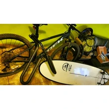 Bicicleta portador de tabla para surf tabla de surf Wakeboard bicicleta montaje en Rack para asiento puestos práctica tabla de surf de bicicleta-lado titular en