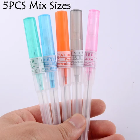 Piercing Needles IV Catheter Needles for Navel Piercing Sterilised Body Tattoo Piercings Tool for Piercing Supplies Kit