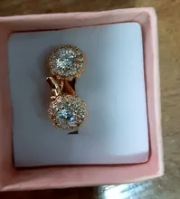 Pendientes de lujo con hebilla de circonia cúbica para mujer, aretes de Color blanco, oro rosa, 2020