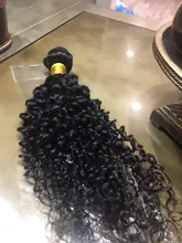 Ishow-extensiones de cabello humano Remy, Pelo Rizado malayo, Color natural, compra 1/3/4 mechones, mechones rizados gruesos
