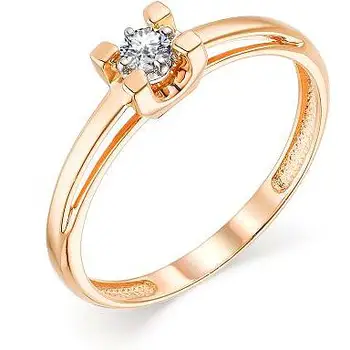 

Alcor ring with 1 red gold diamond
