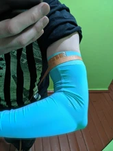 ROCKBROS-Calentadores de brazo, de tela Ice, para baloncesto, correr, bicicleta, camping, deportes de verano