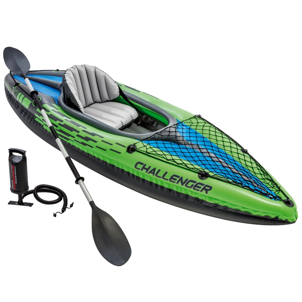 Challenger-к1 Intex inflatable kayak single seat 274*76*33 cm with pump and paddle 68305 | Спорт и развлечения