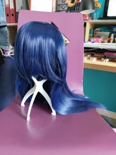 Peluca de pelo corto sintético rosa para Cosplay, para mujeres, Lolita, Amarillo, Azul, Morado, rojo, longitud media, MUMUPI