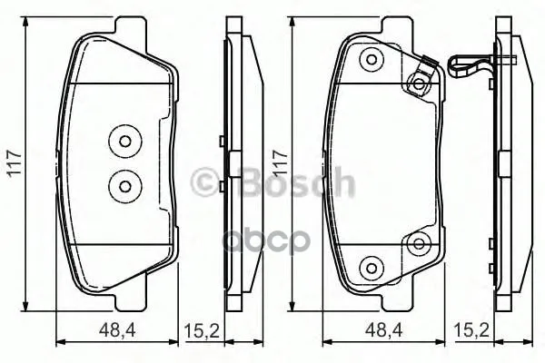 Колодки Тормозные Дисковые Задние Bosch арт. 0986495165