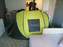 HUI LINGYANG-tienda de campaña para exteriores, carpa automática para acampar, senderismo, impermeable, grande, familiar, abierta