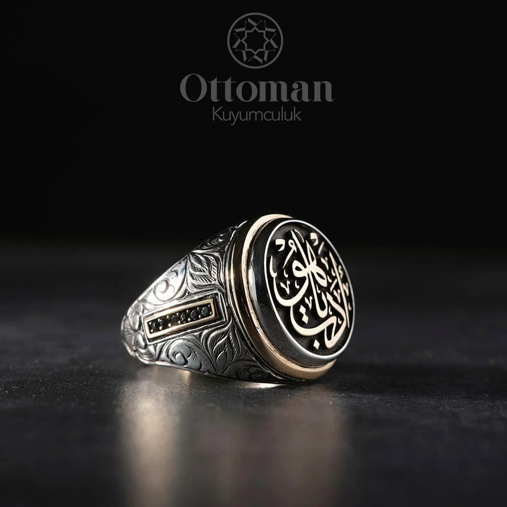 Anillo de plata con grabado redondo hombre, anillos de plata con grabado masculino, hecho a Anillos| - AliExpress