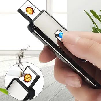 

Lighter Windproof Build-in USB Rechargeable lighter Electronic Cigarette Lighters Flameless Smoking Accessories