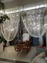 Princess Curtains Cloth Tulle Bedroom Stars Living-Room Korean Double-Pink for Hollow