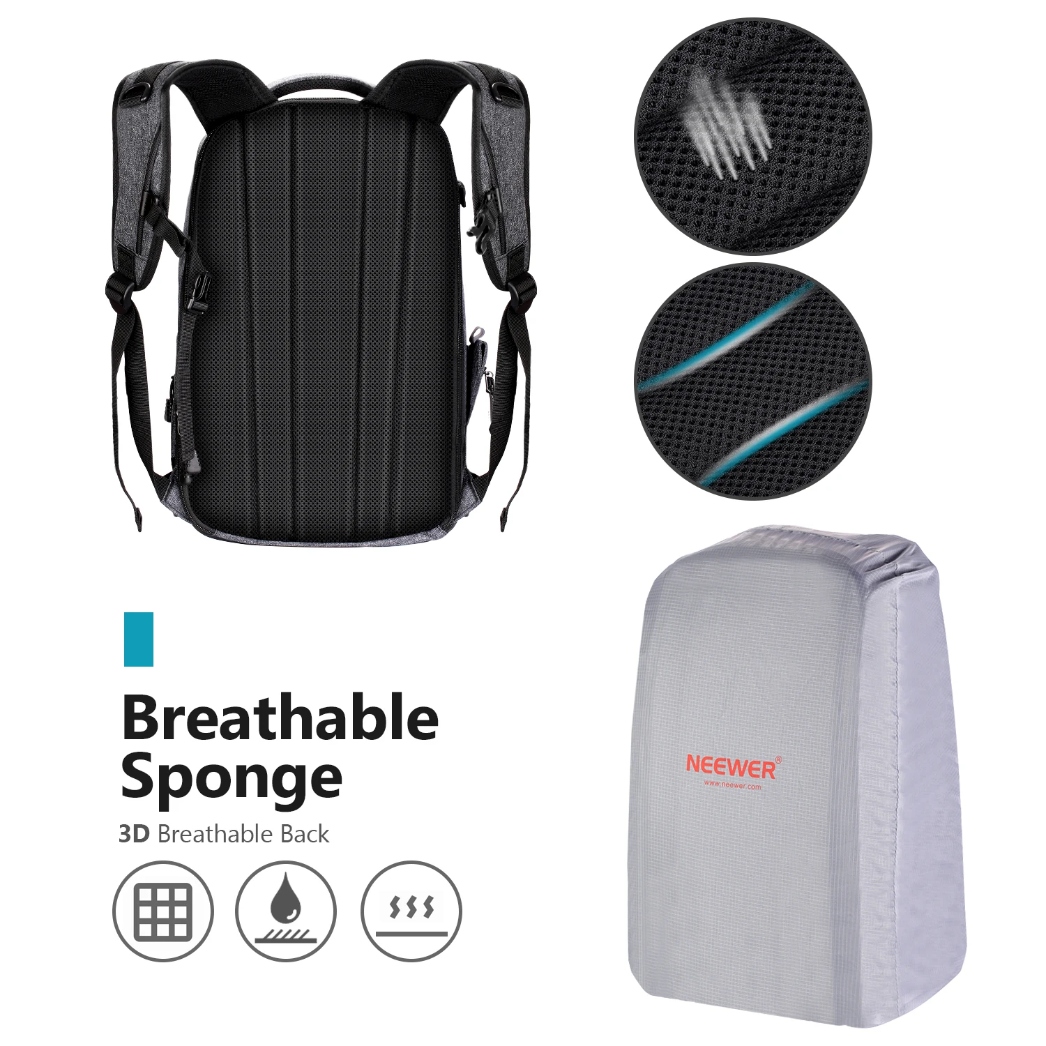 Neewer Camera Backpack Съемный мягкий чехол для камеры зеркальных камер беззеркальных