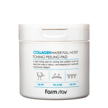 

Facial Cleansing discs farmstay Collagen Water full moist toning peeling pad