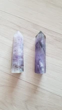 1PC de amatista Natural hexagonal de punto de cristal ornamento Mineral energesis varita sanación decoración de hogar familiar regalo DIY