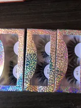 Sirena roja para pestañas, 1 par de pestañas de visón de 25mm, pestañas tupidas alargadas y dramáticas, maquillaje 3d de 25mm, venta al por mayor