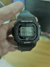 Reloj de pulsera Digital LED para hombre y mujer, cronógrafo Retro de negocios, con correa de acero, dorado