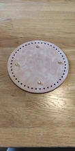 Planta de cuero redondo de alta calidad con agujeros, remache para tejer, bolso, bolsos de hombro tipo bandolera, accesorios