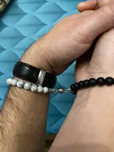 2021 de moda 2 unids/set cuentas de piedra Natural pulsera de Yoga para los amantes distancia imán par de pulseras de joyería de amistad