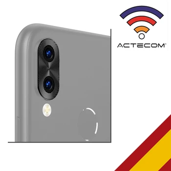 

ACTECOM Marco Protector de Camara compatible para XIAOMI REDMI NOTE 7 Negro aluminio lente