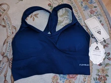 F.DYRAA mujeres Sujetador deportivo Push Up Crop superior femenino Fitness gimnasio sujetador hueco transpirable superior Sexy Running Yoga Bra ropa deportiva