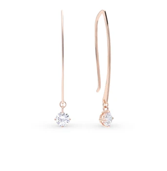 

Silver earrings with cubic zirconia sunlight sample 925