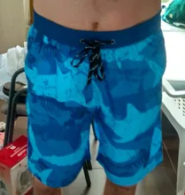 HOTMANGO-pantalones cortos de playa para hombre, holgados y cómodos, de secado rápido, para surfear, nadar, deportes acuáticos, talla grande