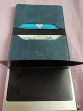 Bycobecy 2021 tarjeta de crédito titular de la cartera de las mujeres de los hombres de Metal RFID Vintage bolso de cuero de poliuretano Crazy Horse Banco titular de caso