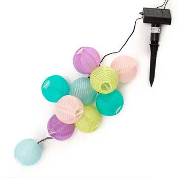 

Chain bright LED colorful solar charging 240cm Outdoor Lights