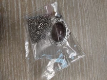 Collares de estilo Retro, joyería elíptica de Palacio, collar con Control de temperatura, cambio de Color, cadena de acero inoxidable