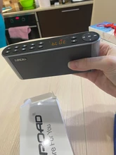 TOPROAD-altavoz HIFI con Bluetooth, barra de sonido portátil inalámbrica, Supergraves, con micrófono, TF, FM, Radio, USB