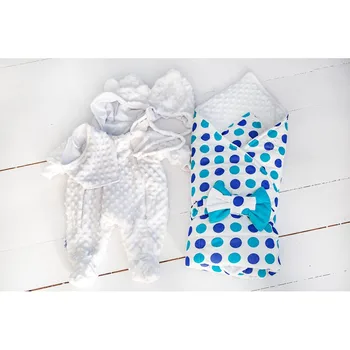 

Комплект на выписку "Горошки" 5в1 демисезон