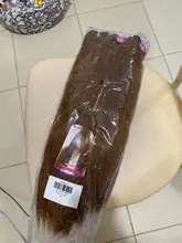 Extensión de pelo sintético mágico para mujer, 4 unidades por lote, Yaki, tejido de pelo liso de 18 a 22 pulgadas, Color dorado puro de belleza