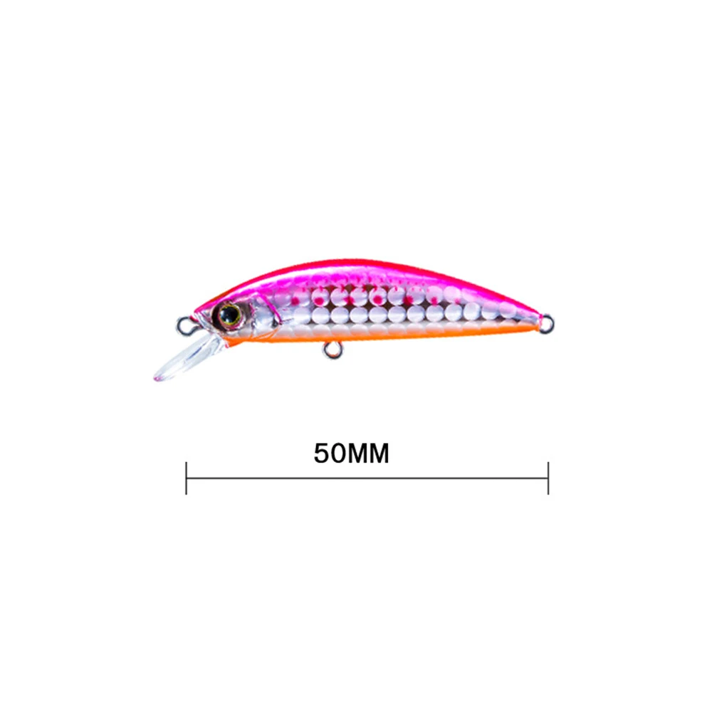 5cm 6g Fishing Lure Hardcore LG Heavy Minnow 50S Wobbler Sinking Jerkbait Swimbait Artificial Hard Bait Trout Bait Bass Bait 4