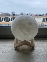 Night-Light Moon-Lamp Touch-Switch Bedroom-Decoration LED Birthday-Gift 3d-Print Rechargeable