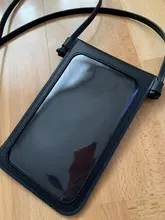 Cartera con pantalla táctil para teléfono móvil, bolso de mano con correa de cuero para Smartphone, Iphone X, S10, Huawei P20