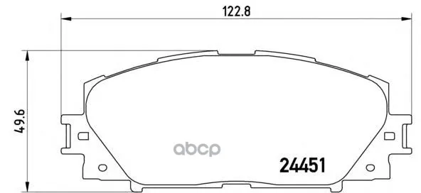 Колодки Тормозные Дисковые Передн Ct, Prius(Zvw30) Brembo арт. P83106