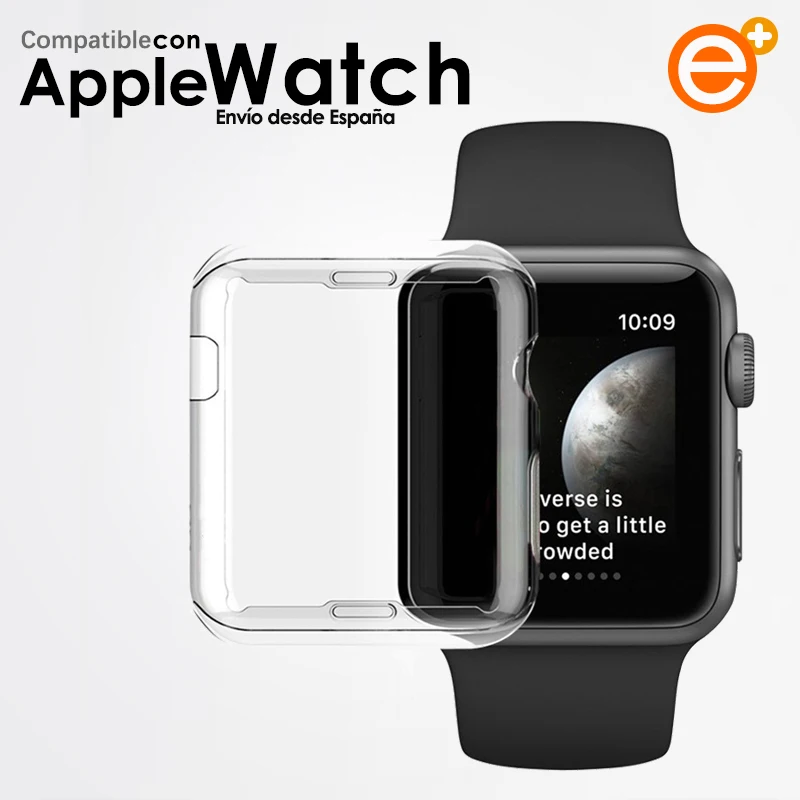 Funda Protector de Pantalla Compatible para Apple Watch iWatch Series 1 / 2 / 3 / 4 / 5 / 38 / 40 / 42 / 44 mm Funda de Gel Tpu