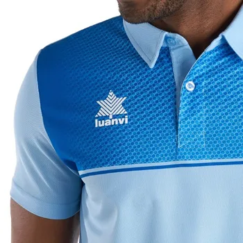 

Short Sleeve Polo Shirt Luanvi Apolo Sky blue