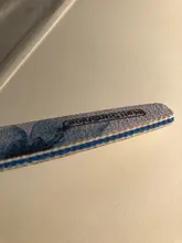 Lima de uñas en forma de media luna, pulidor lavable, lijar y pulir, pedicura, herramientas de arte de uñas, 1 ud.