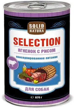 

Solid Natura selection lamb with rice for dogs 0,97 kg * 8 PCs