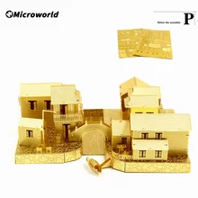 Microworld – Puzzle Nano 3D en métal, Kits de modèles de construction de ville ancienne de Jiangnan, jouets éducatifs découpés au Laser, cadeaux pour adultes