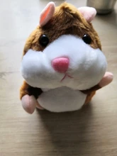 15cm lindo caminar hablar hámster muñeco de peluche Animal Sonido divertido registro repetir cambiando la voz de mascotas