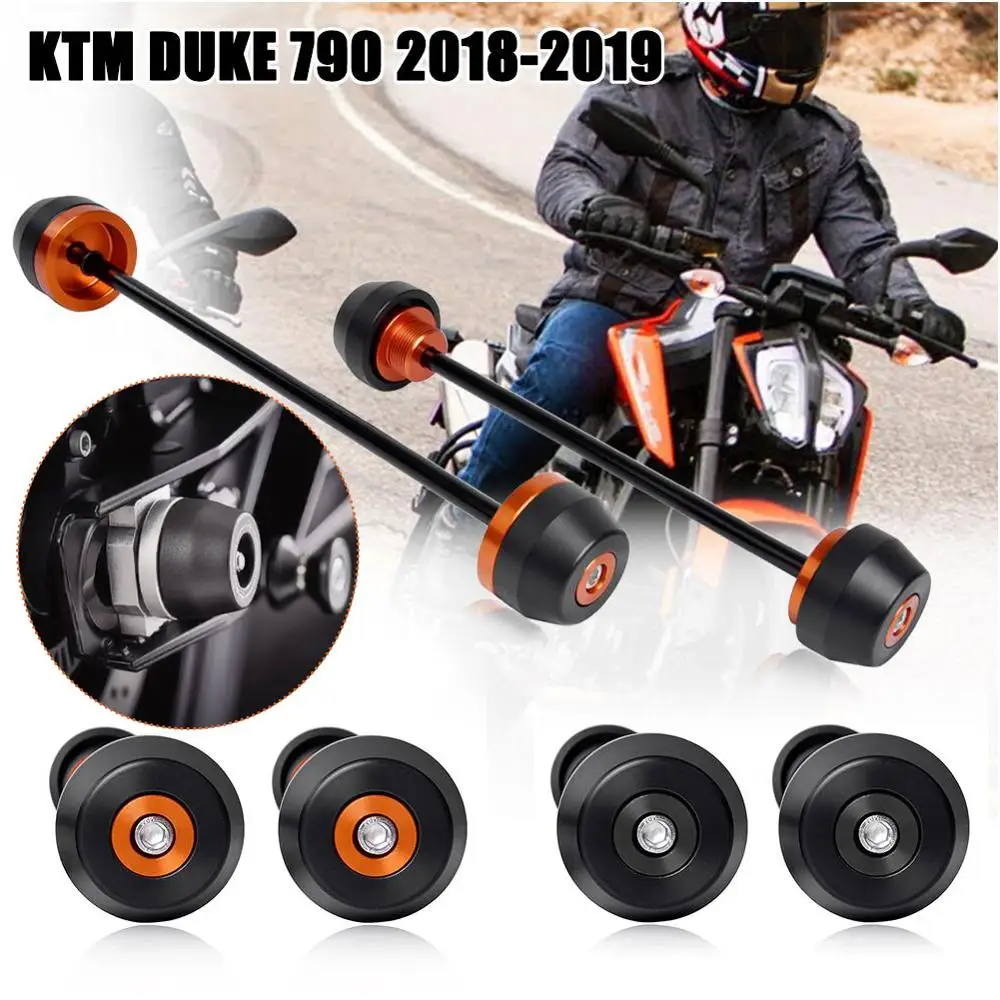 

Wheel Slider For KTM Duke 790 Duke790 Accessories Front Rear Axle Fork Pad Crash Slider Protector Falling Protection 2018 2019